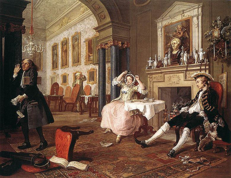 William Hogarth The Tete a Tete from the Marriage a la Mode series